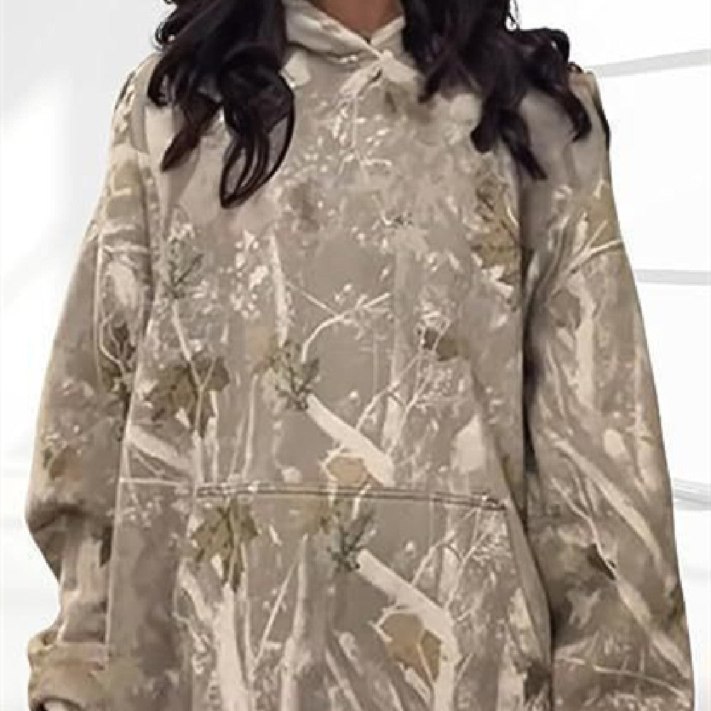 Women's Fashion Casual Camo Pocket Top